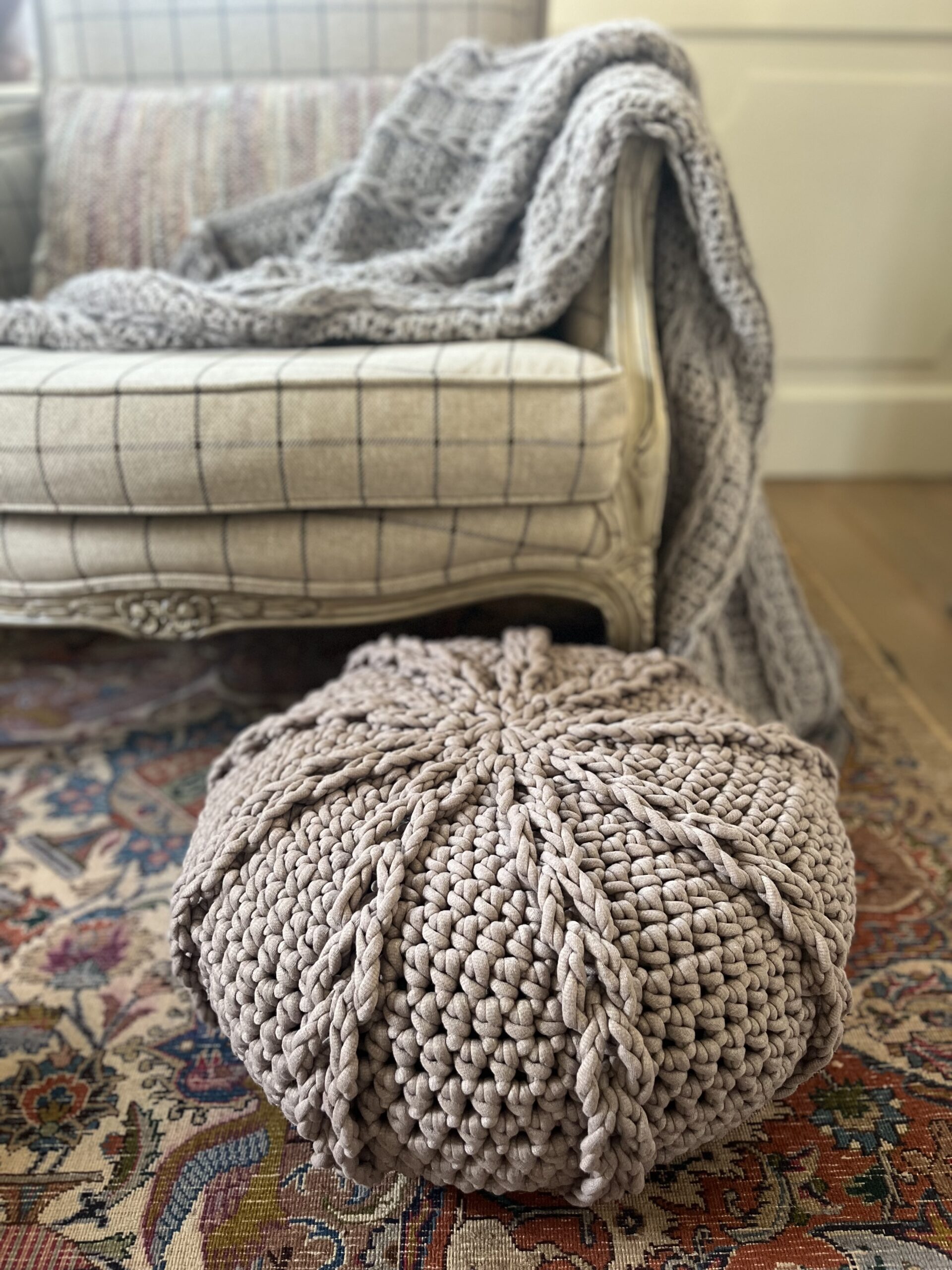 Haakpakket Jacobsladder poef Basic Lodge