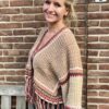 Haakpakket Boho kaftan blouse met franje